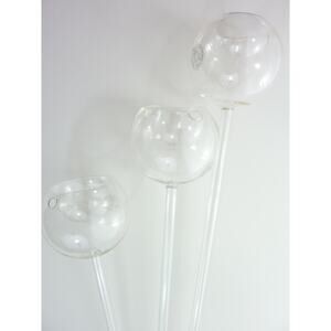 Vintage Hand Blown Glass Candle Holder for Flower Arrangements Floral Decor